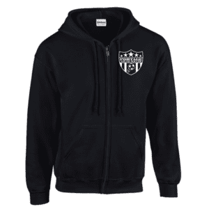 G186 Gildan Heavy Blend 8 oz., 50/50 Full-Zip Hooded Sweatshirt - Black